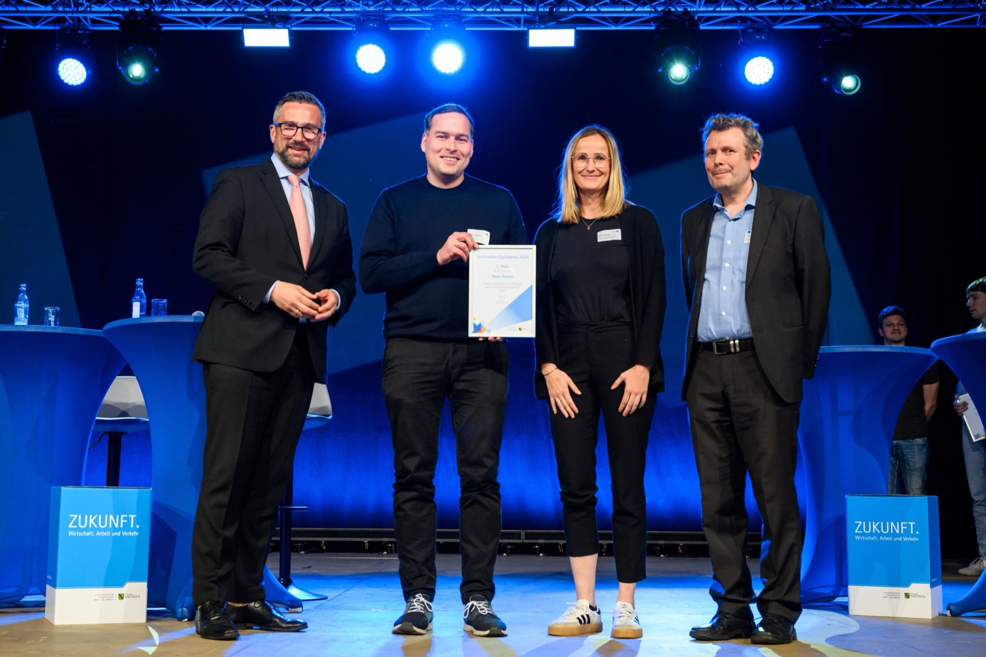 Preisverleihung des Sächsischen Digitalpreises 2024 auf dem Forum Sachsen Digital